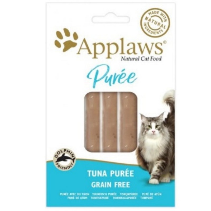 Applaws 12 paquetes Snack lomo de atún en salsa para gatos 